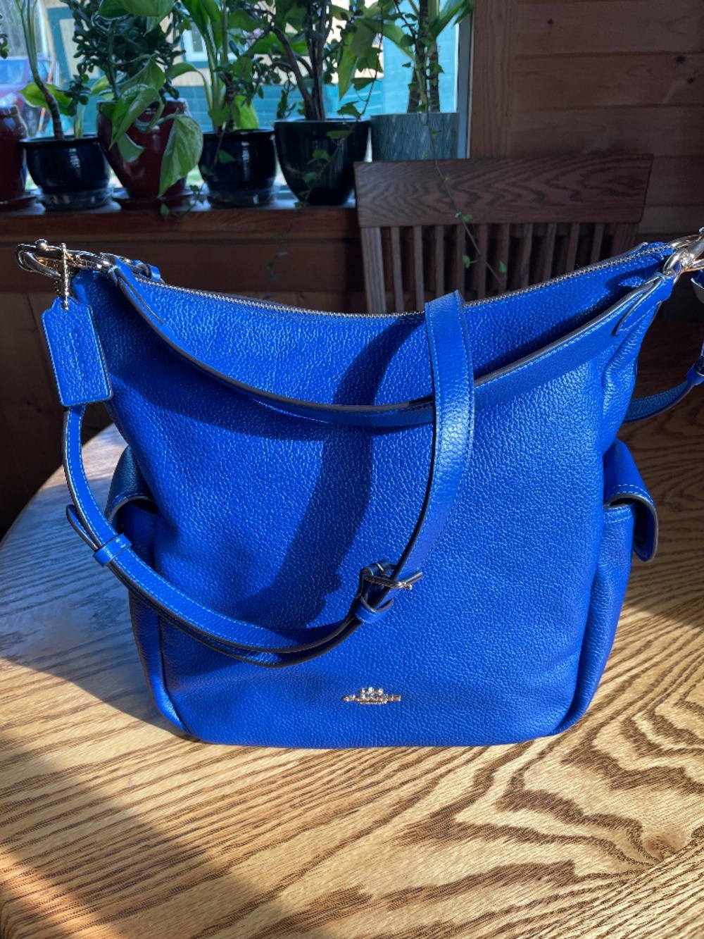 Coach Pennie Hobo - Cobalt Blue